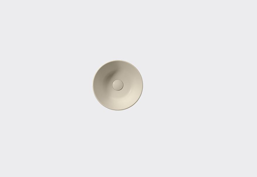 GSI KUBE X 320mm Round Countertop Basin Matt Creta