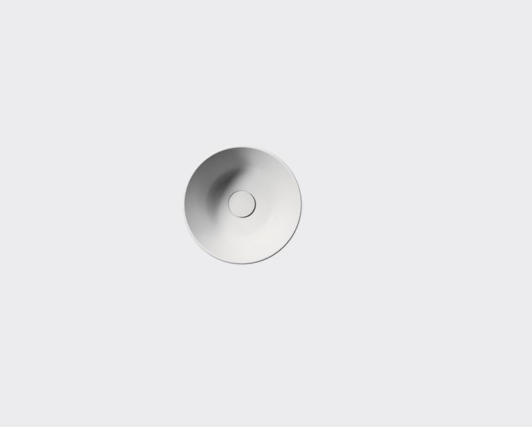 GSI KUBE X 320mm Round Countertop Basin Matt White