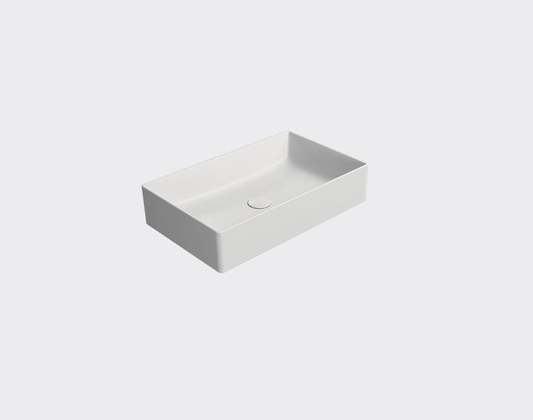 GSI Kube X Design 600 x 370mm Counter Top Basin Matt White