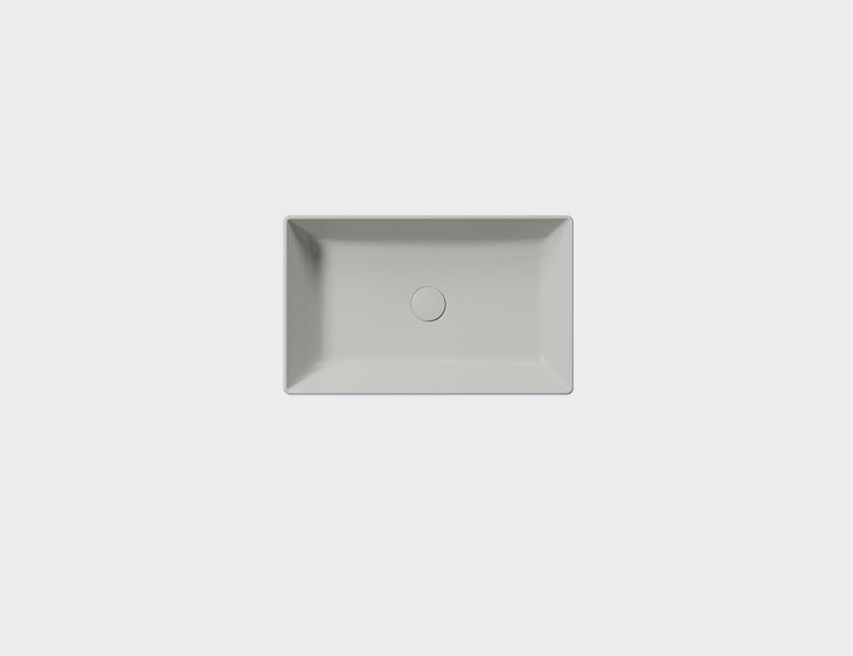 GSI Kube X Design 600 x 370mm Counter Top Basin Matt Cenere