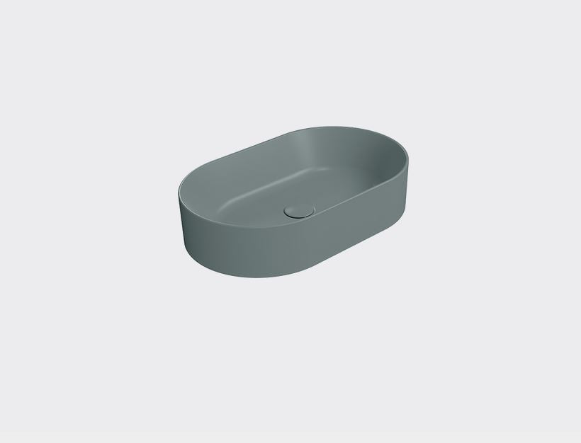 GSI Kube X 600 x 370mm Counter Top Basin Matt Agave