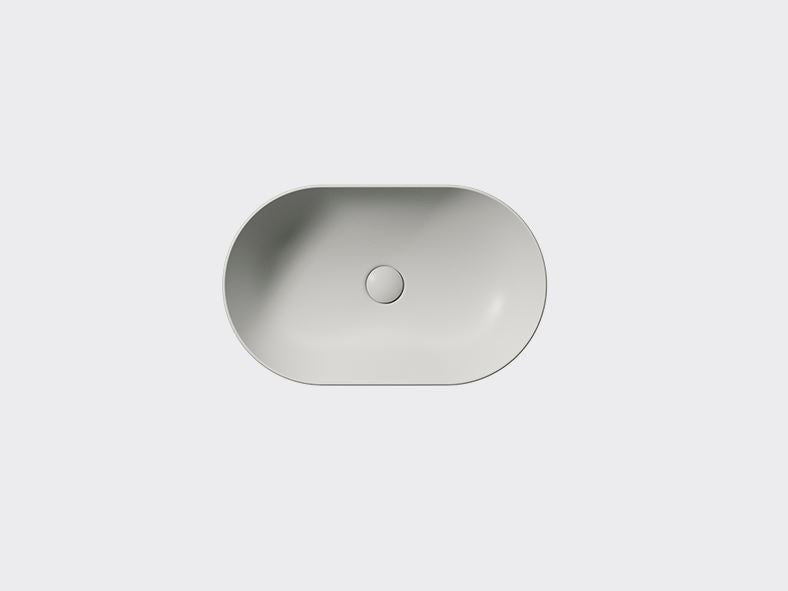 GSI Kube X 600 x 370mm Counter Top Basin Matt Cenere