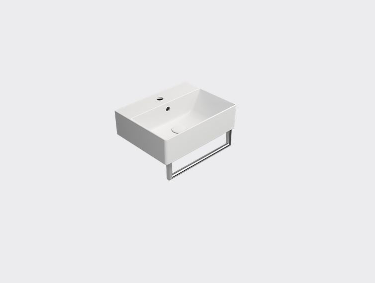 GSI Kube X Design 450 x 350mm Cloakroom Washbasin - Matt White
