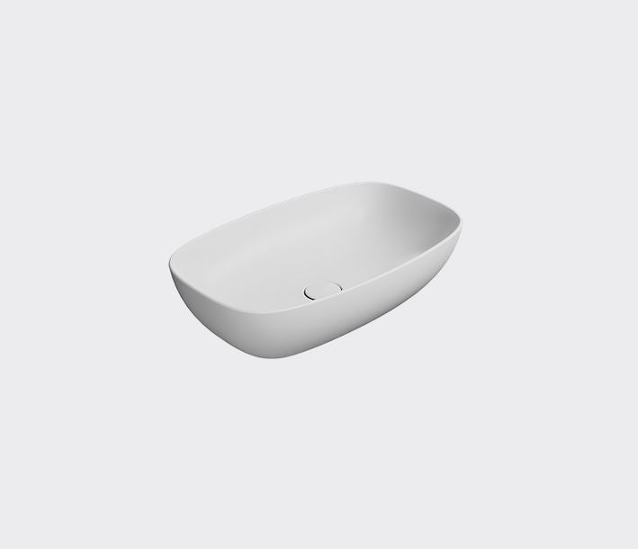 GSI Nubes Basin Counter Matt White 600 x 380mm