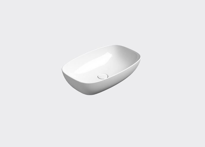 GSI Nubes Basin Counter Gloss White 600 x 380mm