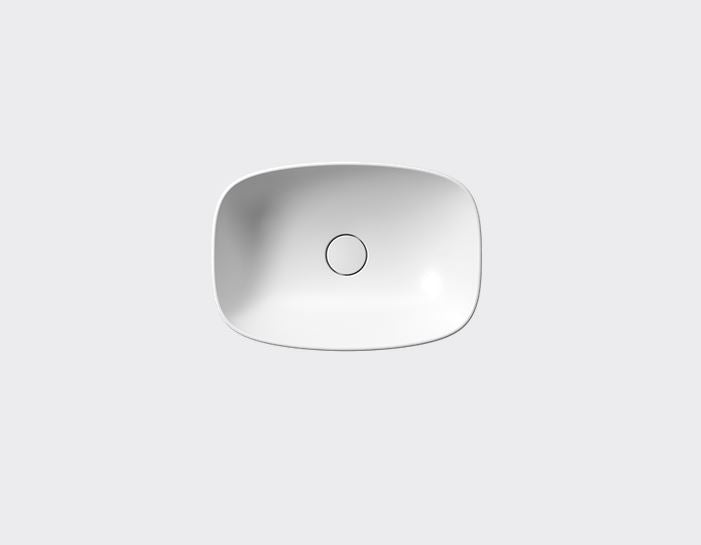 GSI Nubes Basin Counter Matt White 500 x 350mm