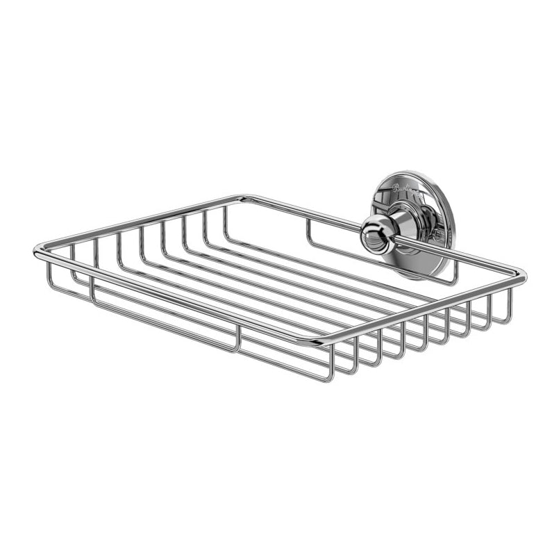 Burlington Edwardian Wall Mounted Sponge Basket - Chrome