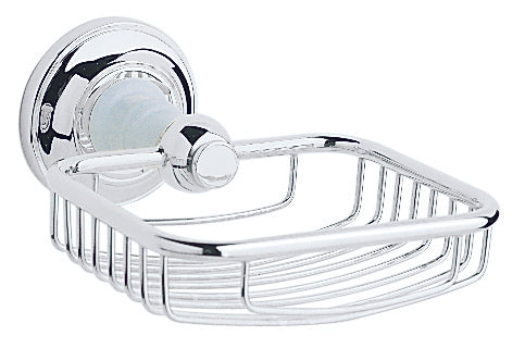 Heritage Clifton Brass Soap Basket in Chrome Finish