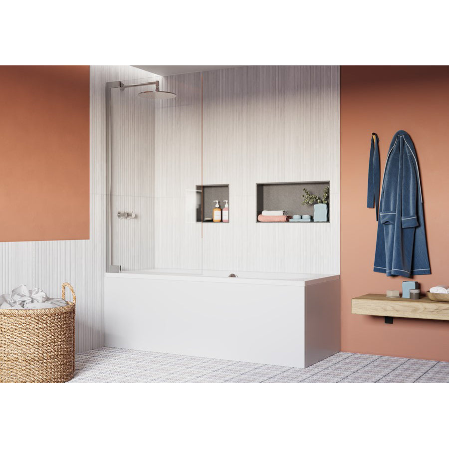 Crosswater Asura 8mm Hinged Bath Screen