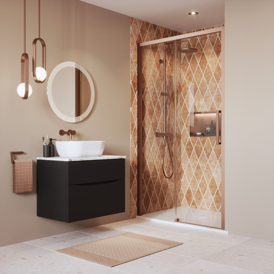 Crosswater Asura 8mm Sliding Door with Side Panel