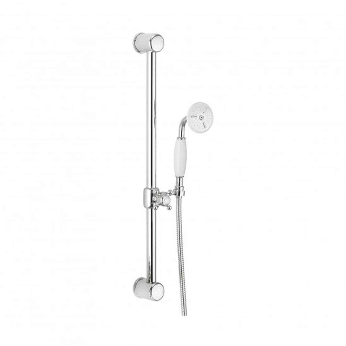 Crosswater Belgravia 600mm Traditional Slide Rail Handset & Hose Chrome
