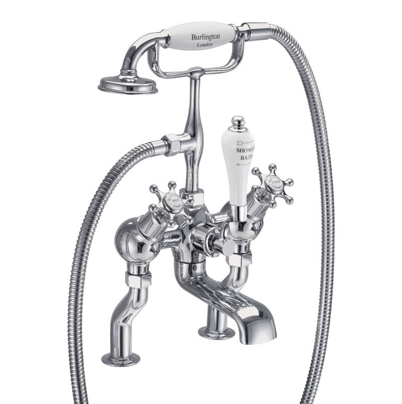 Burlington Birkenhead D/Mounted Angled Bath Shower Mixer
