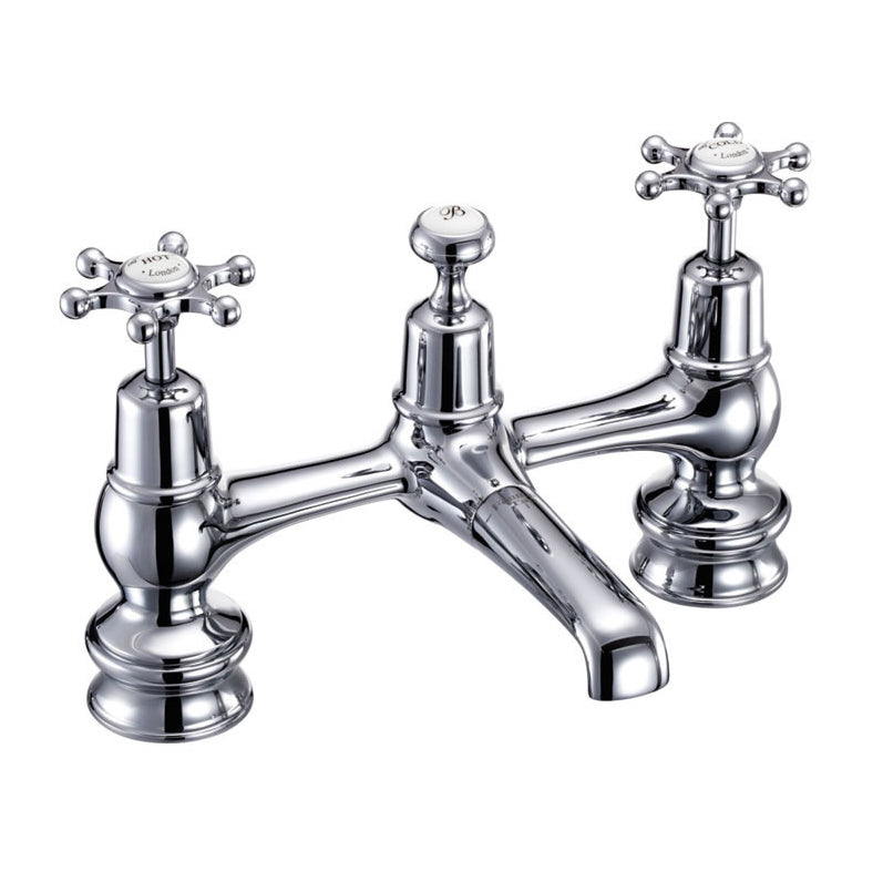 Burlington Birkenhead Regal 2TH Bridge Basin Mixer w/ Waste