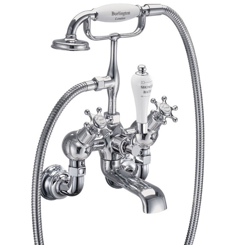 Burlington Birkenhead Regal Bath Shower Mixer w/ Handset