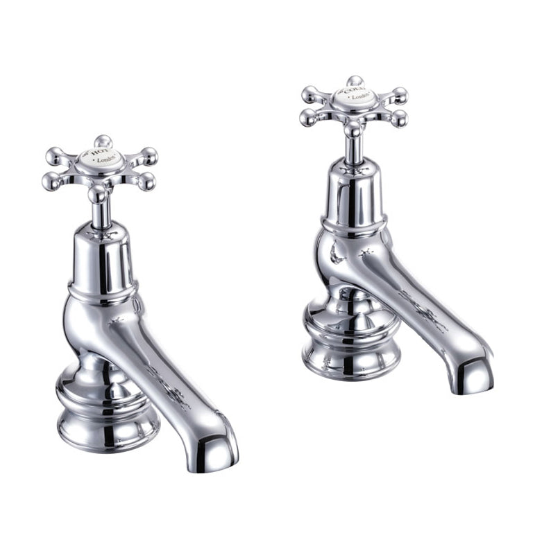 Burlington Birkenhead Regal 5 Basin Taps (pair) Quarter Turn