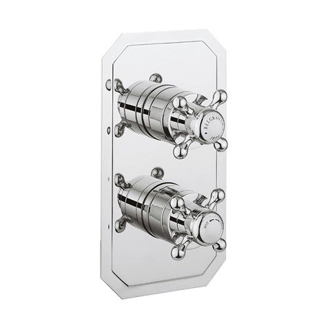 Crosswater Belgravia 3 Outlet 2 Handle Concealed Thermostatic Shower