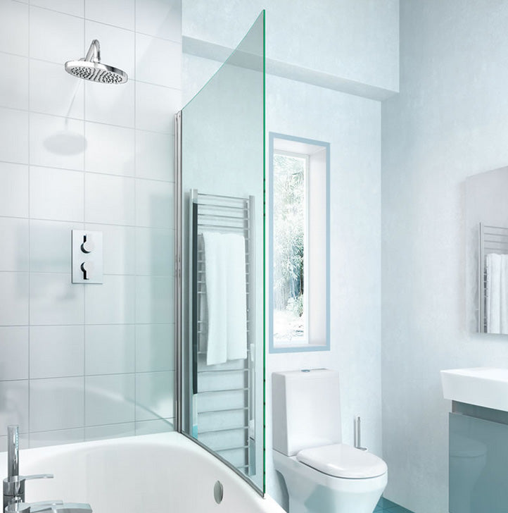 ClearGreen Eco Curve Aluminium Bathscreen for Modern Touch