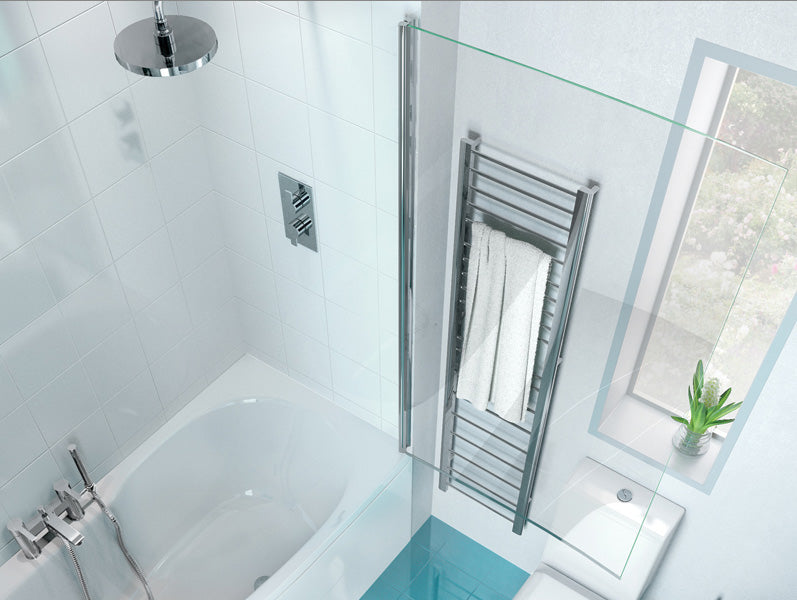 ClearGreen Eco Curve Aluminium Bathscreen for Modern Touch