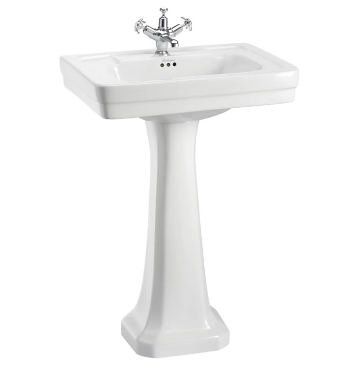 Burlington 580mm Contemporary Basin Only 1 Tap Hole