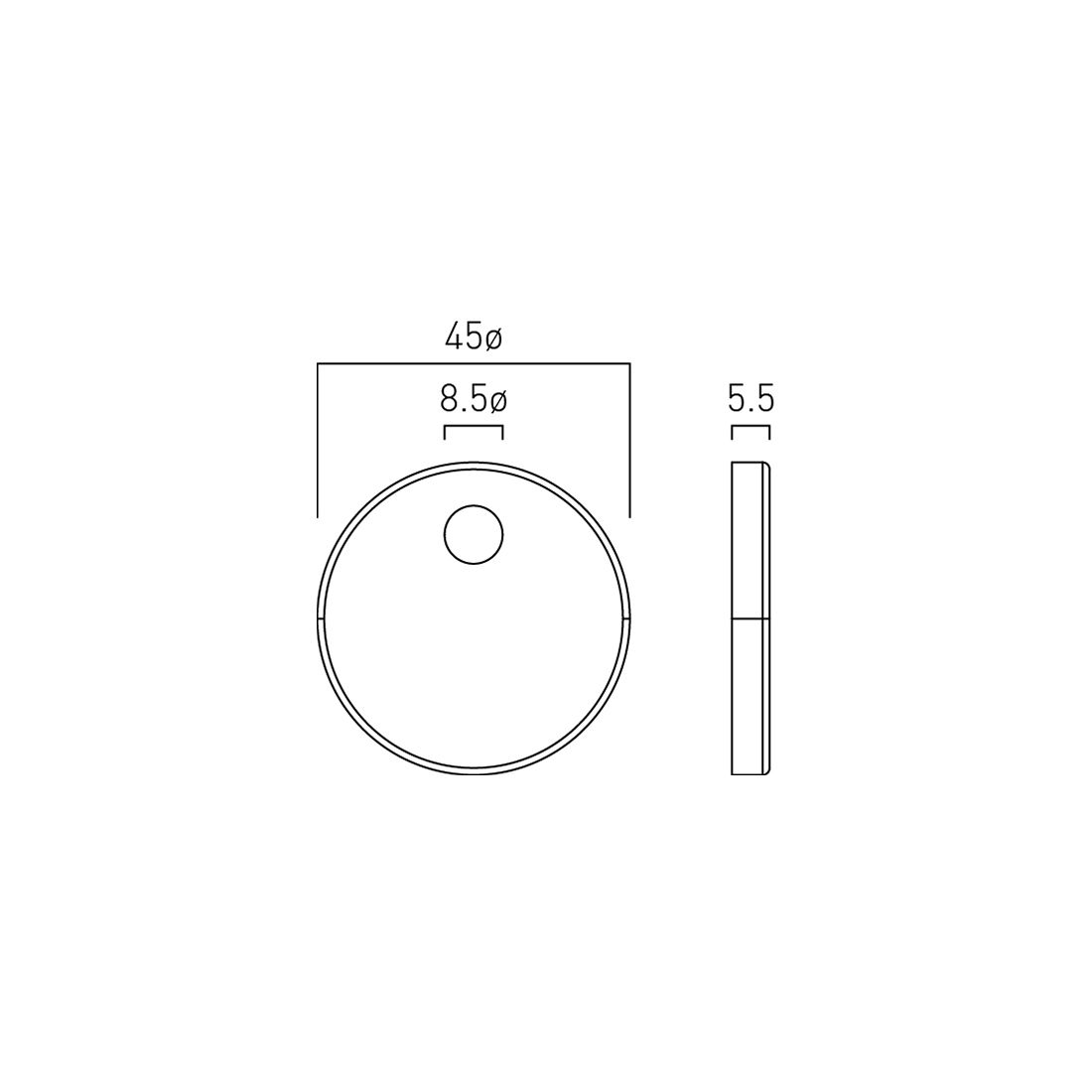 Vado Toilet Seat Hinge Cover Plate
