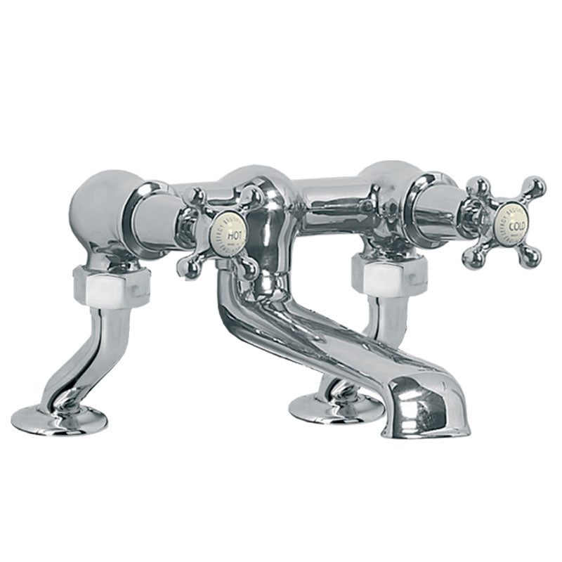 Lefroy Brooks Connaught Deck Mounted Bath Filler - Chrome