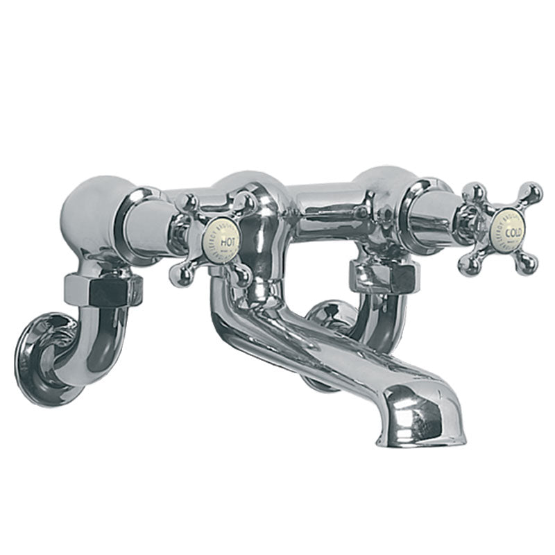 Lefroy Brooks Connaught Wall Mounted Bath Filler - Chrome