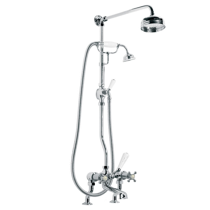 Lefroy Brooks Connaught Exposed Bath Shower Mixer & 125mm Shower Rose
