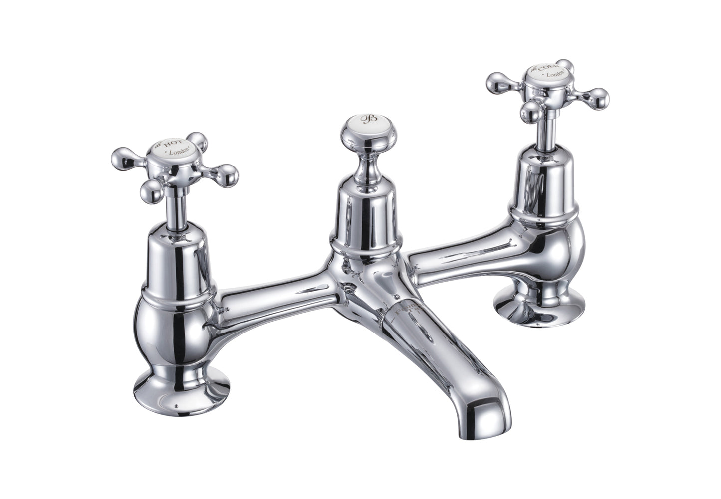 Burlington Claremont 2-Hole Bridge Mixer- Waste Plug & Chain