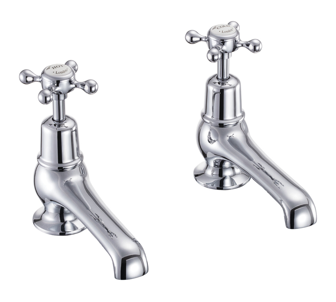 Burlington Claremont 5" Basin Taps Quarter Turn
