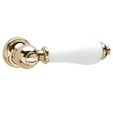 Heritage Traditional Cistern Lever Vintage Gold/White