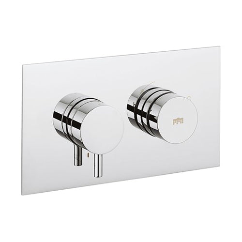 Crosswater Dial Kai Lever Trim Single Outlet Thermostatic Shower Valve