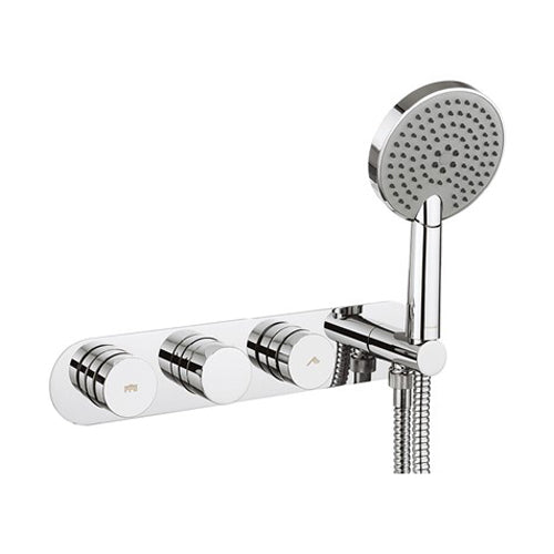 Crosswater Dial Central Trim Thermostatic Shower Valve with 2 Way Diverter & Handset
