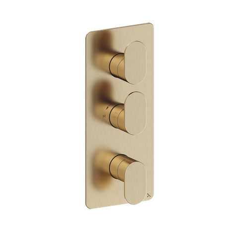 Crosswater Drift 2 Outlet 3 Handle Shower Valve