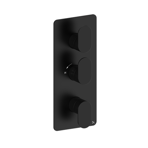Crosswater Drift 2 Outlet 3 Handle Shower Valve