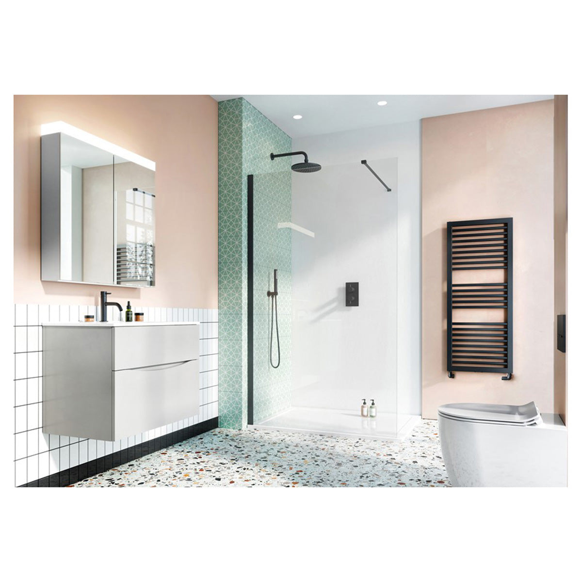 Crosswater Design 8 Retro Fit 90 Deflector Panel