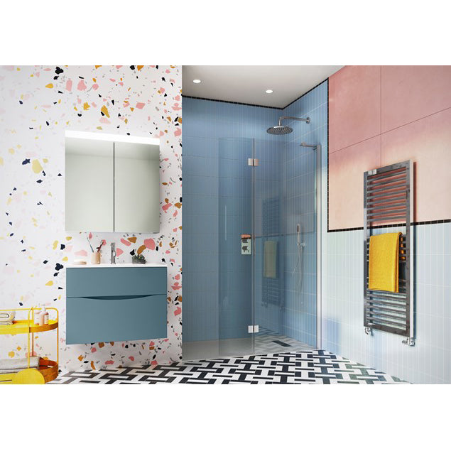 Crosswater Design 800mm Walk In Panel Shower Screen