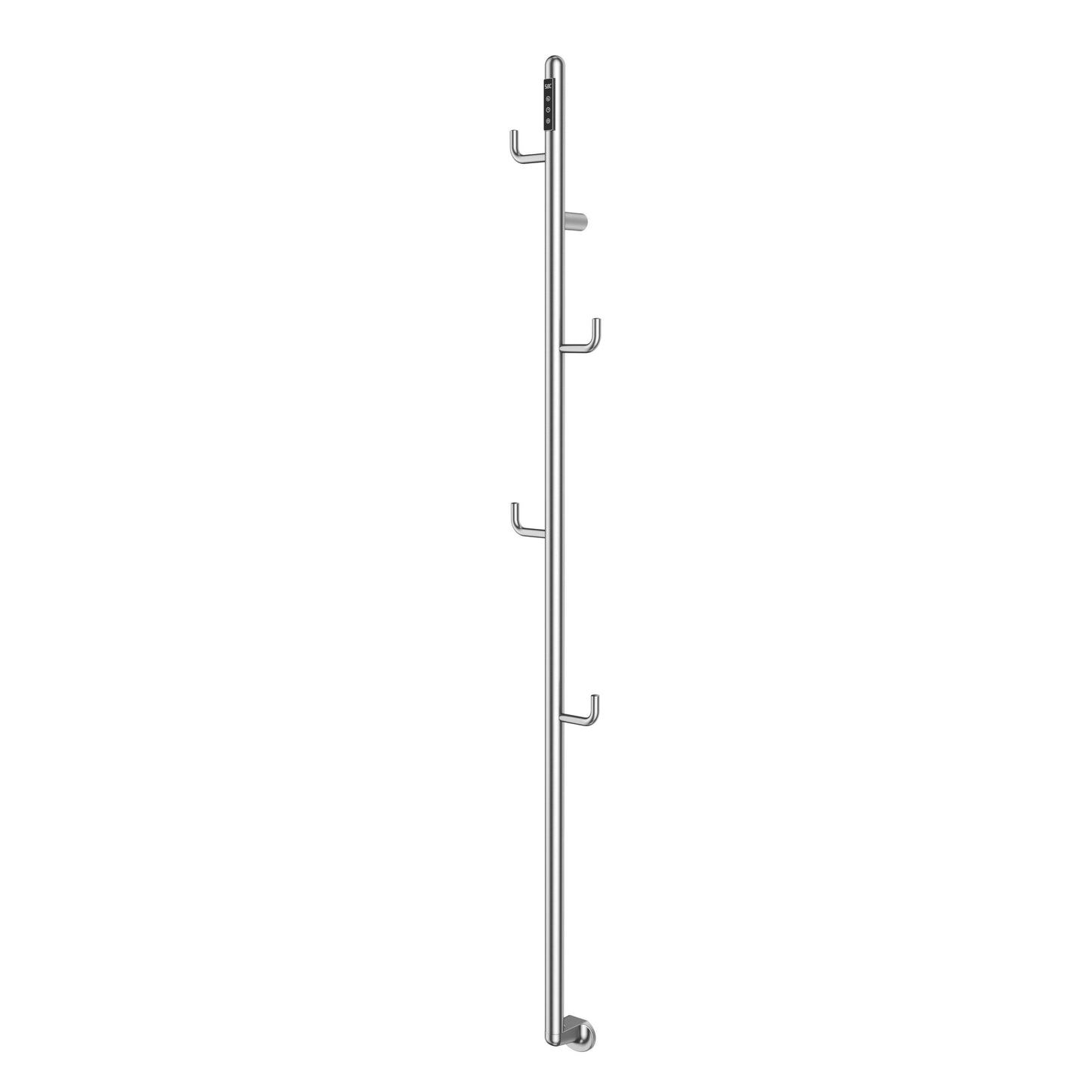 Just Taps Plus Flo Electric Towel Rail with Hooks 1661mm