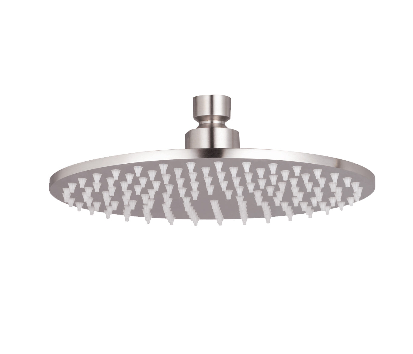 Just Taps Inox Stainless Steel 200mm Slim Round Rain Shower Head