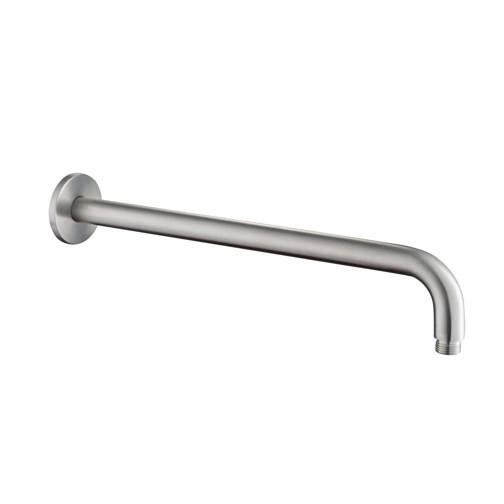 Just Taps Plus INOX Round Shower Armarm, 400mm