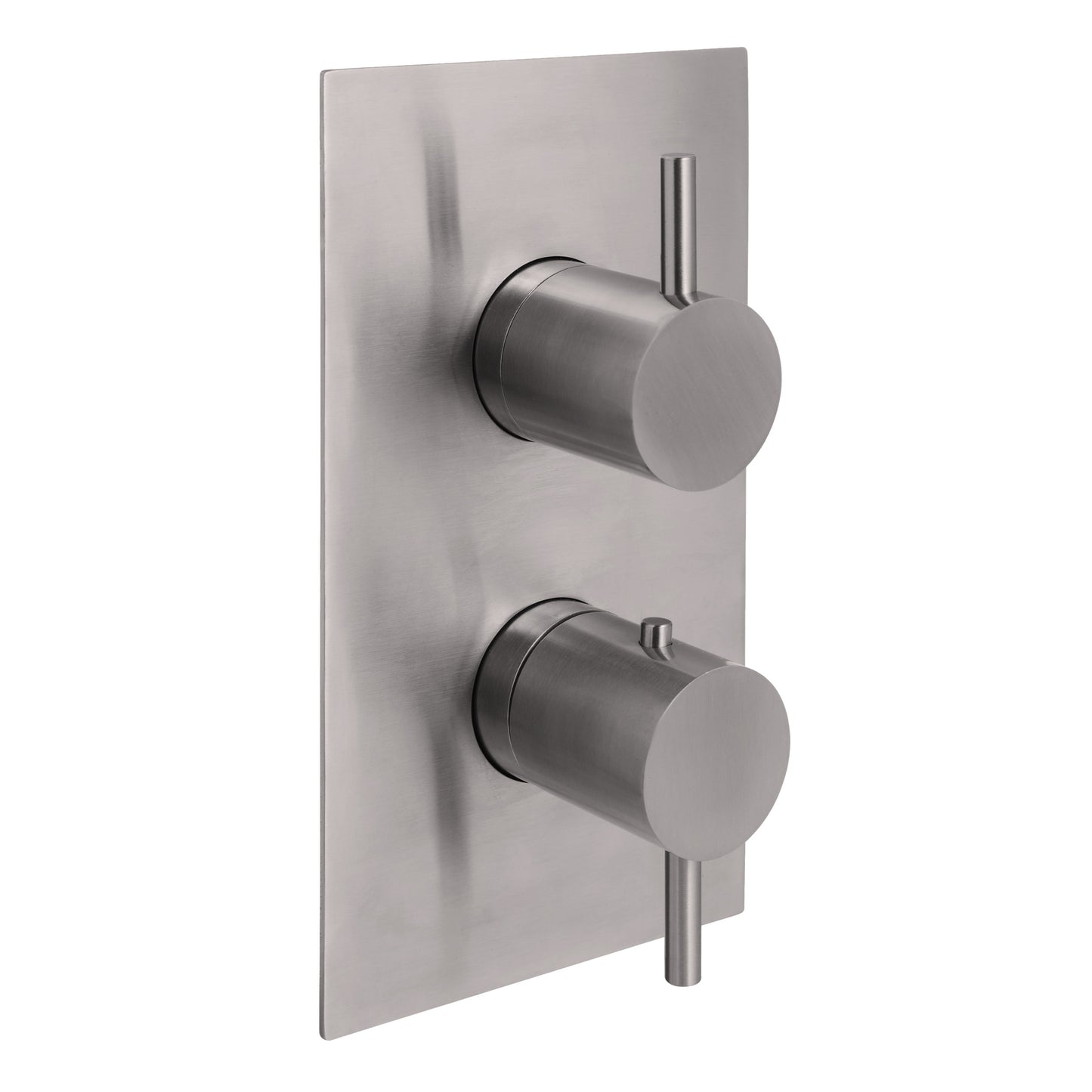 Just Taps Plus Inox Thermostatic Concealed 3 Outlet Shower Valve