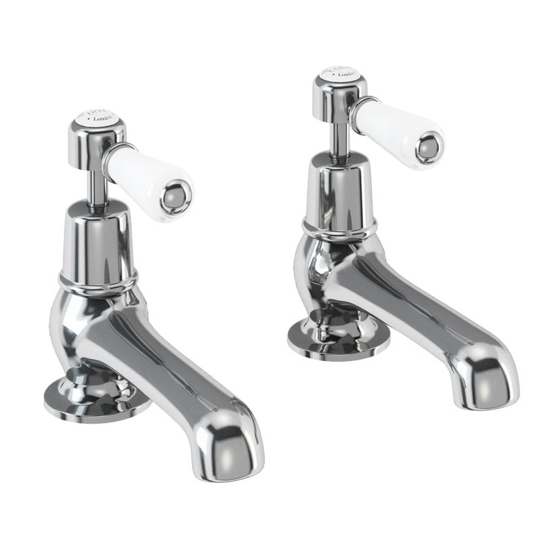 Burlington Kensington 139mm Bath Taps (pair) - Chrome