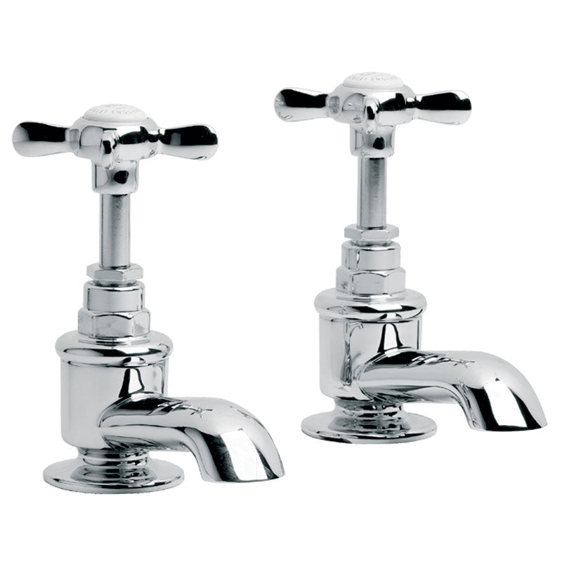 Lefroy Brooks Classic Bath Pillar Taps (choose finish)
