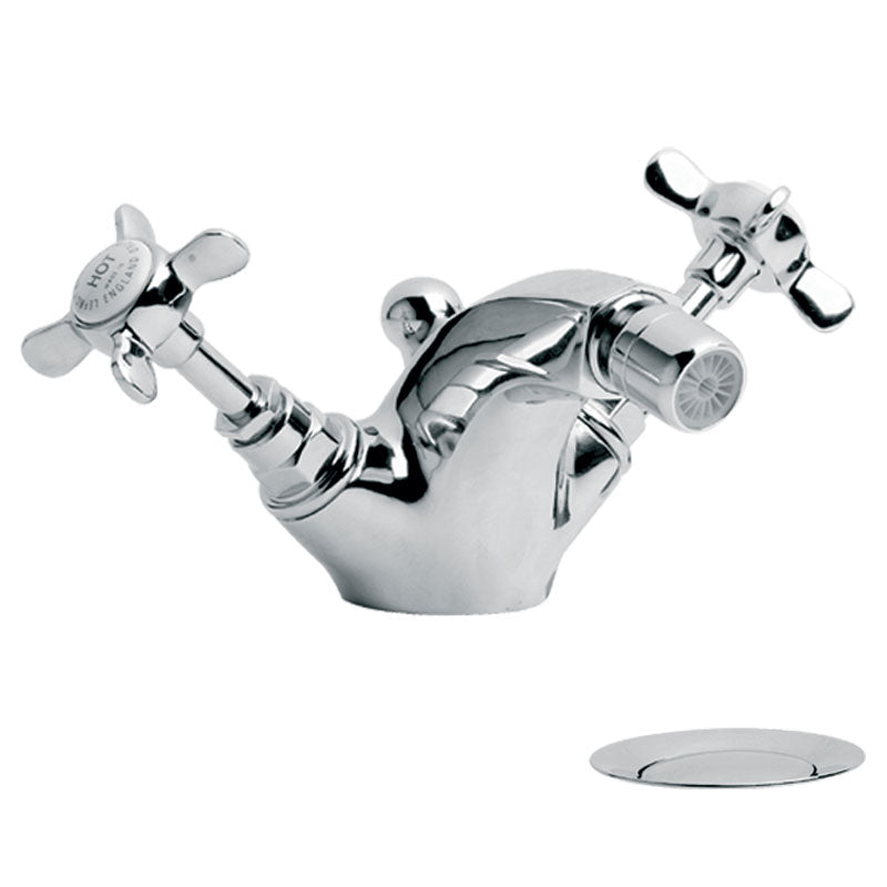 Lefroy Brooks Classic Monobloc Bidet Mixer With Pop Up Waste (choose finish)