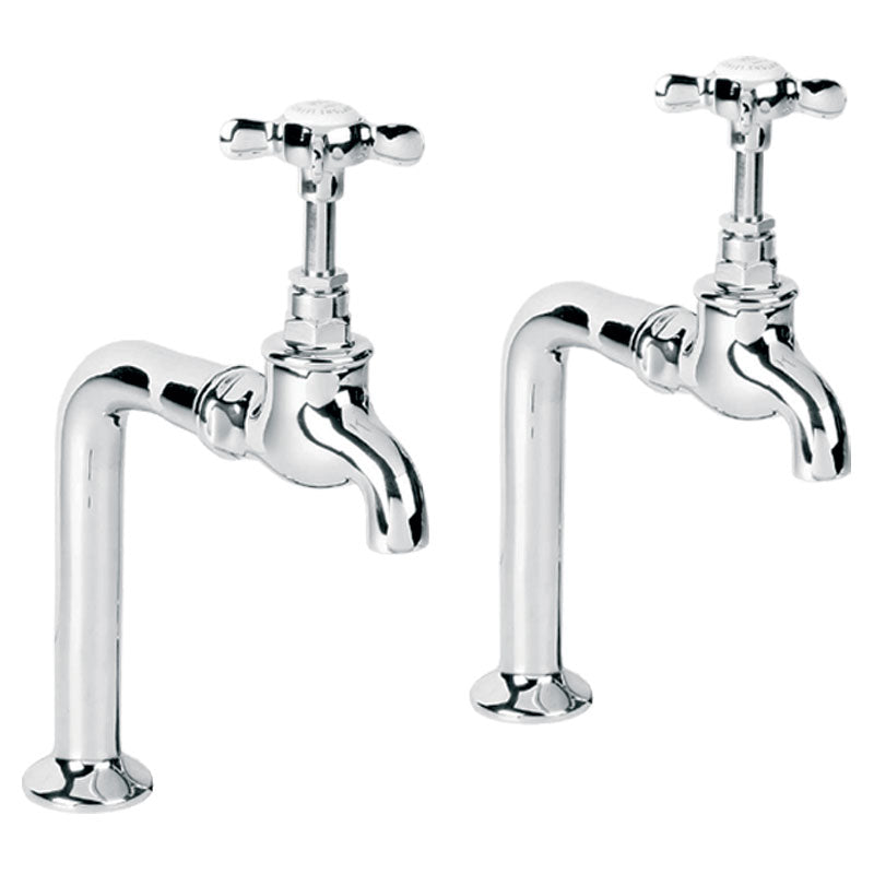 Lefroy Brooks Classic Kitchen Pillar Bib Taps (choose finish)