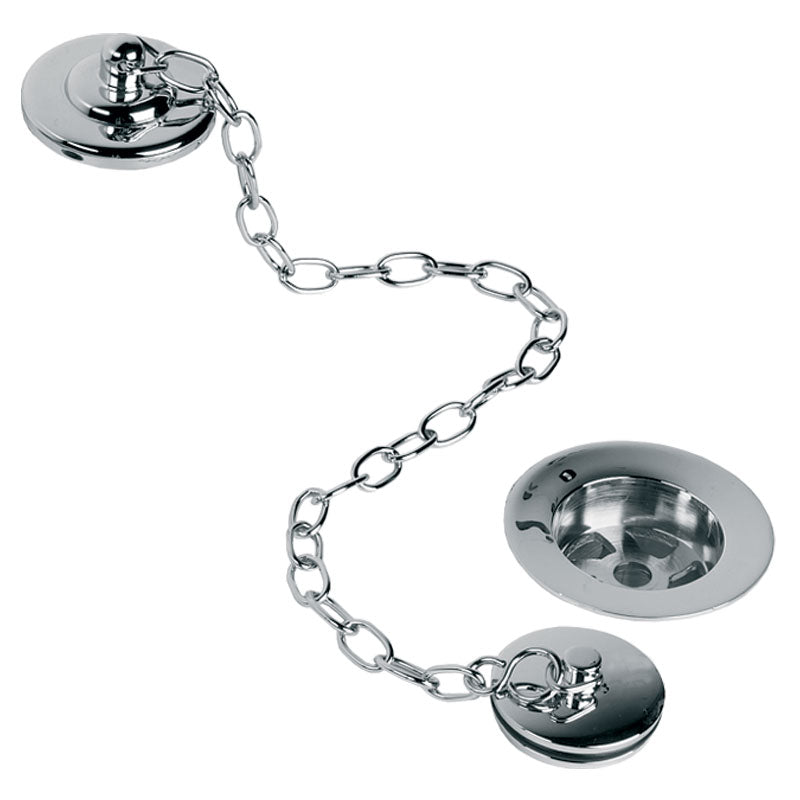 Edwardian Centre Cover Plate & Basin Waste Kit - S/Nickel