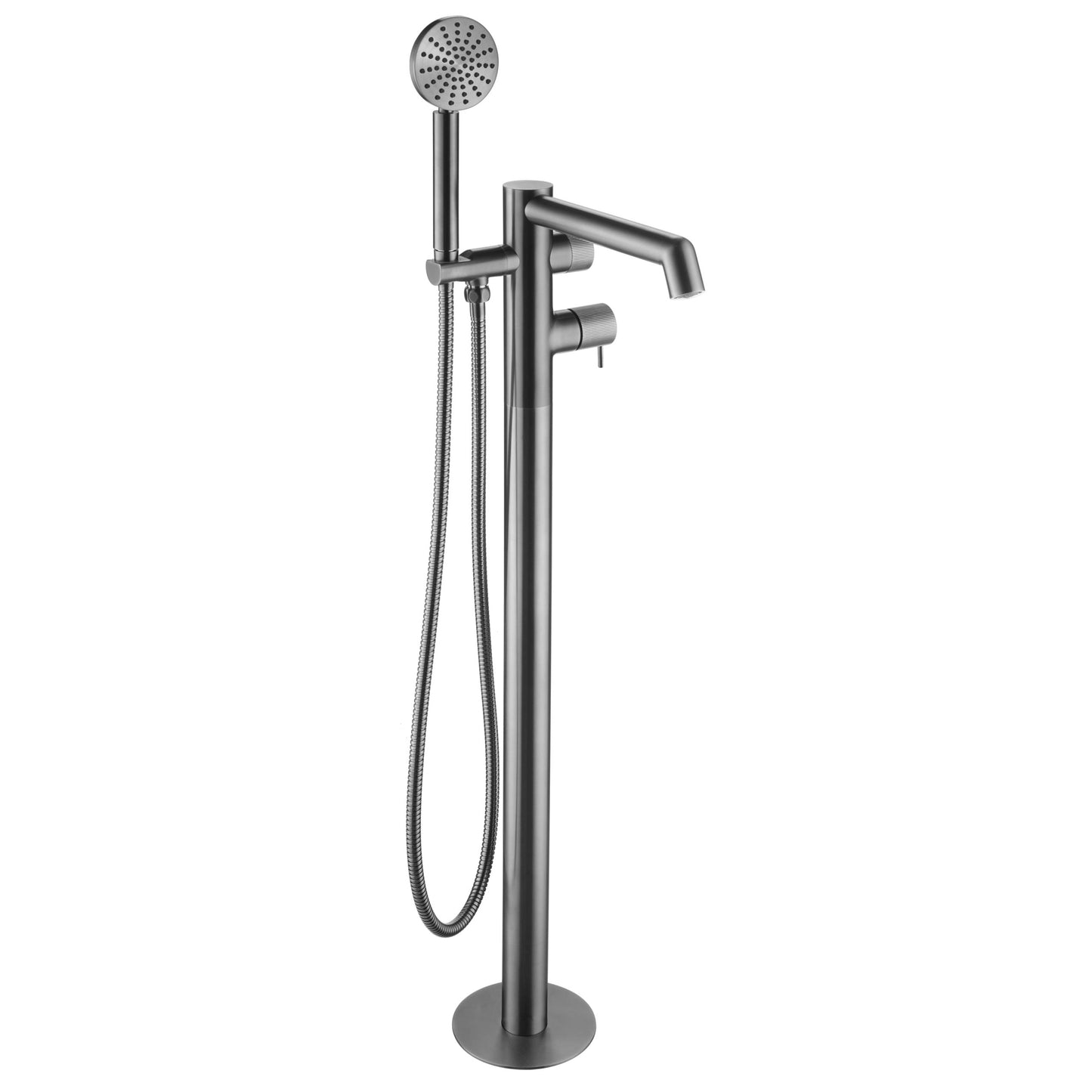 Just Taps Plus Floor Standing Bath Shower Mixer with Lever and Kit