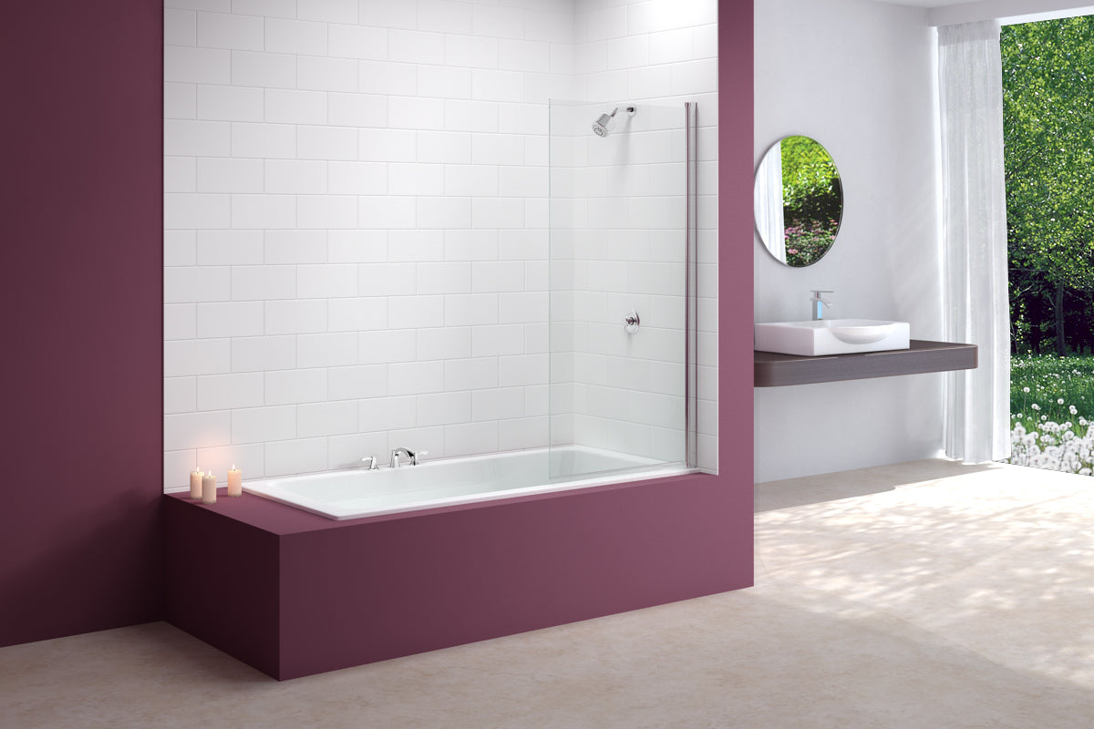 Merlyn Single Square Bath Shower Screen