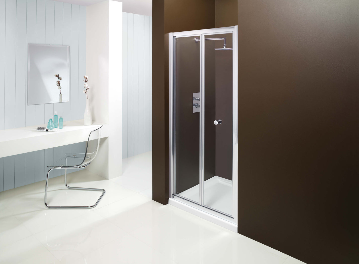 Style Your Bath With Merlyn Mbox 900mm Bifold Shower Door