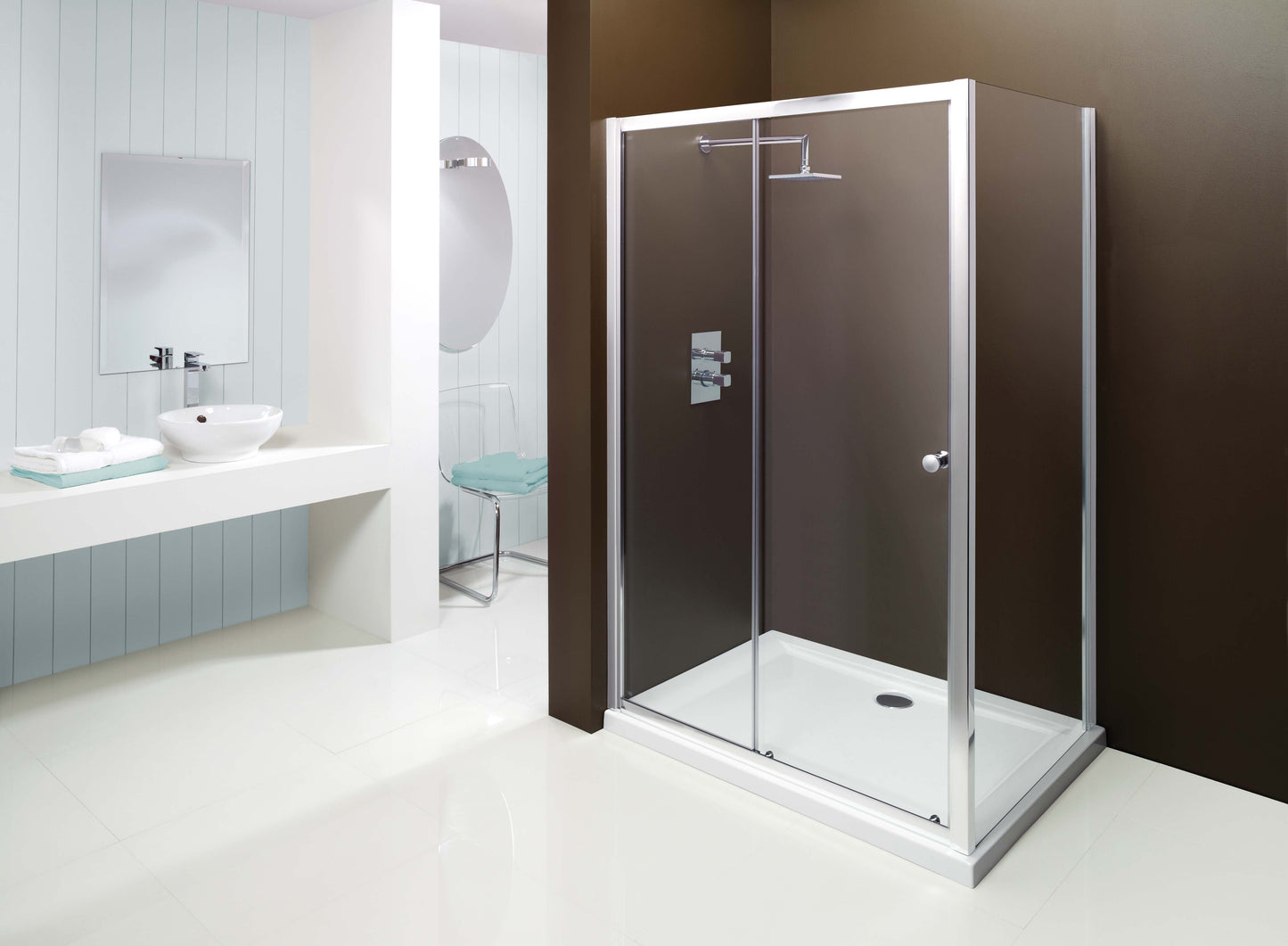 Merlyn Mbox 1100mm x 1850mm Aluminium Sliding Shower Door