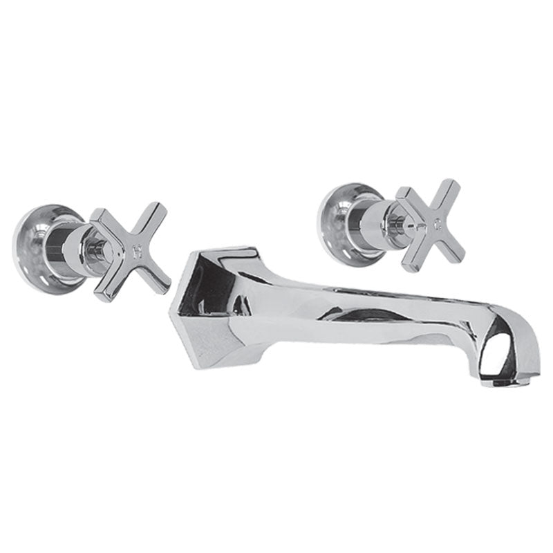 Lefroy Brooks Mackintosh Wall Mounted 3 Hole Bath Mixer Set (choose finish)